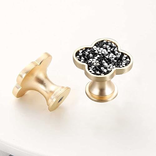 Miniatura 7 de 6 pomos de trébol de aleación de zinc, pomos de armario, pomos de armario para el hogar, oficina, baño, tiradores multiusos para colgar toallas,