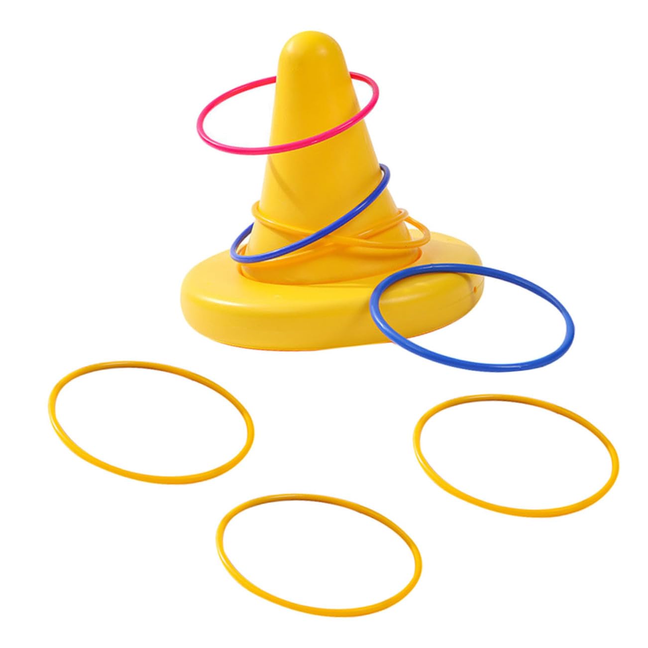 HOOTNEE 1 Set Physical Training Tool of Unique Balance Stool Rings Interactive Toss Game for Hand Eye Coordination Fun Parent Play Versatile Exercise Equipment