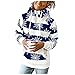 Produktbild KAQQ Rollkragen Kapuzenpullover Damen Langarm Sweatshirt Herbst Winter Hoodie Casual Lose Pullover Langarmshirt Kapuzenpullover Plus Size Pulli Oberteile