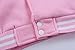 Icibgds Varsity Jacket Women Men's Baseball School Uniform Button Up Unsex Adult Long Sleeve Coat Fashion Jacket (Pink,XS,X-Small)