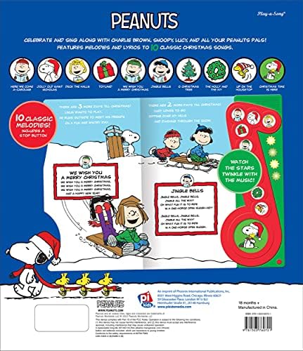 Amazon Com Peanuts With Snoopy And Charlie Brown Christmas Time Is Here Song Book Little Music Note Deluxe Sound Book Pi Kids Editors Of Phoenix International Publications Editors Of