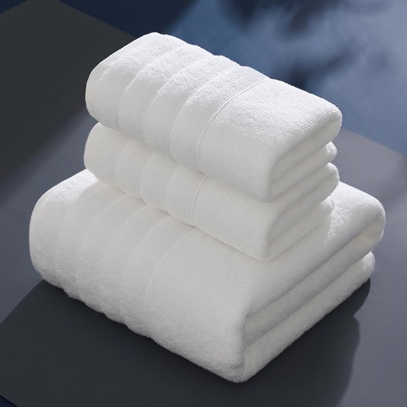 Toalla suave de 6 piezas para adultos, pack de toallas blancas absorbentes de uso diario
