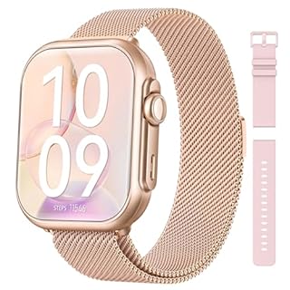 Smart Watch for Women Men Fitness: Smart Watch for iPhone&Android Bluetooth Call with SpO2 Sleep Heart Rate Monitor,IP68,Fitness Tracker with 120+Sport,Reloj Inteligente 30 Day+Battery Life, 2 Bands