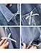 Tansuful 2-12Years Girl Butterfly Embroidery Denim Jackets Classic Blue Jean Jacket Girls Toddler Outerwear Casual Cute Coat(5-6Years,White Bow)