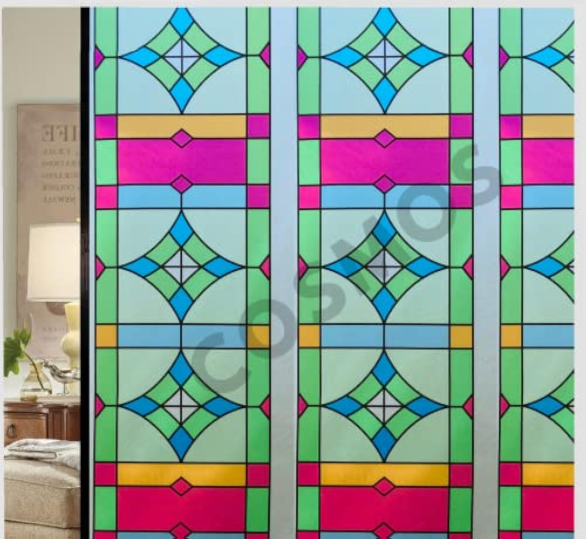 Decorative Window Privacy Film Stained Glass Window Sticker