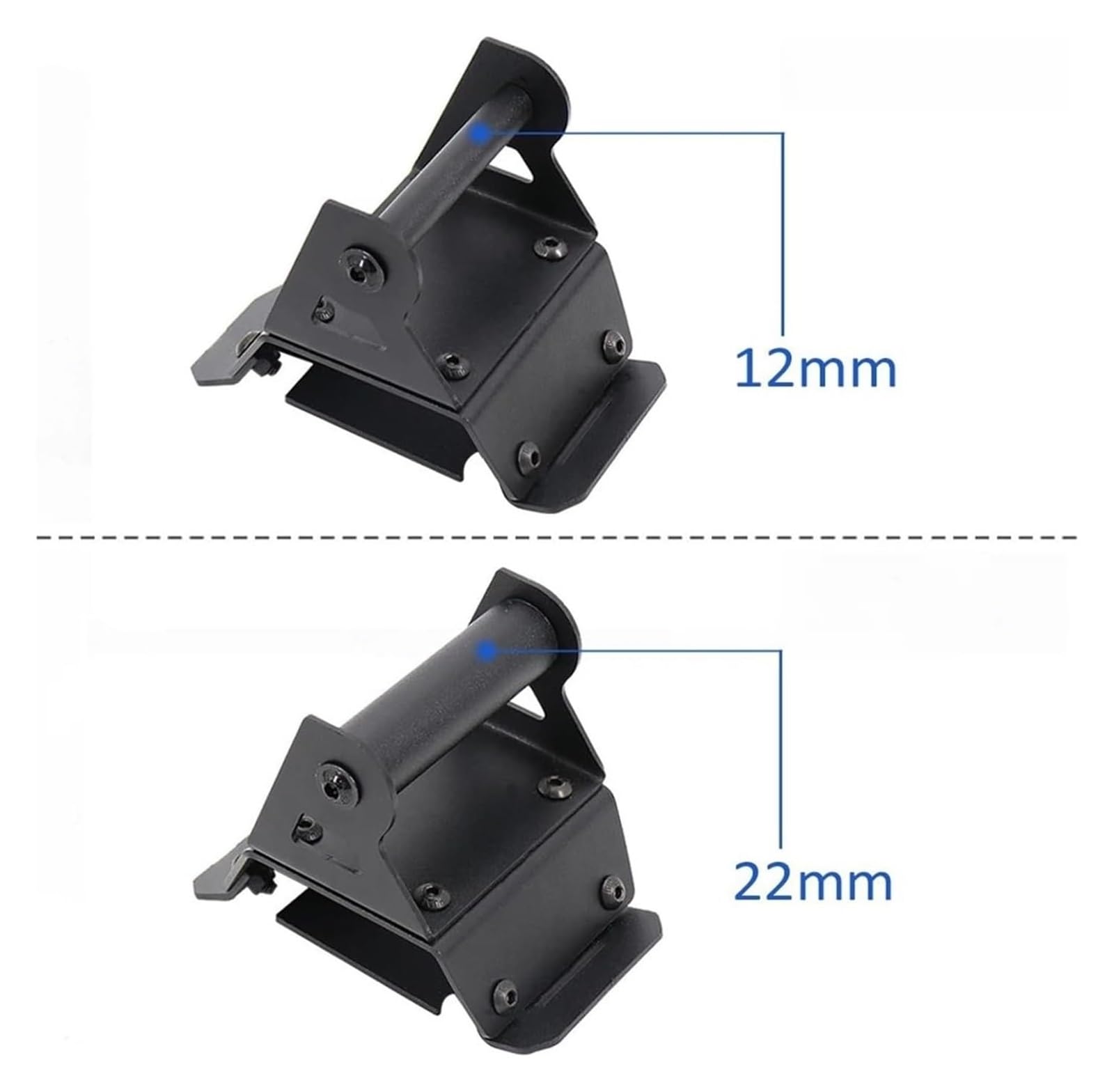 Manillar USB para Motocicleta para FO&RZA 350 Motocicleta Delantero Caballete Soporte Smartphone GPS Navegación Placa Chasis(-12mm B)