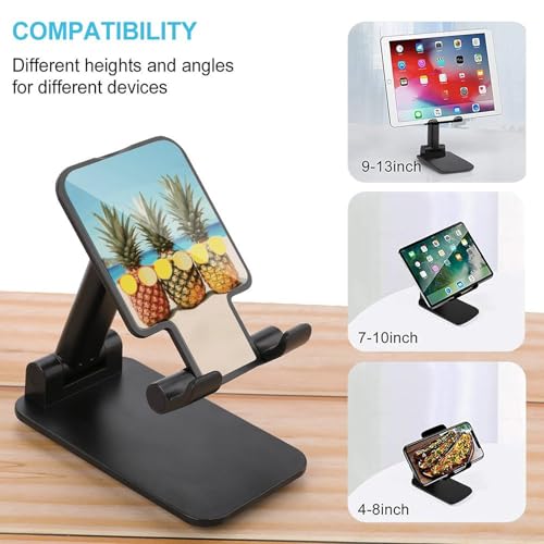 Support de téléphone pour bureau pliable et réglable au motif ananas original - 3