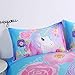 Suncloris, Cooper Girl Unicorn, Bedding Sheet Set. Included: 1 Duvet Cover, 1 Pillowcase (No Comforter Inside) (Twin)