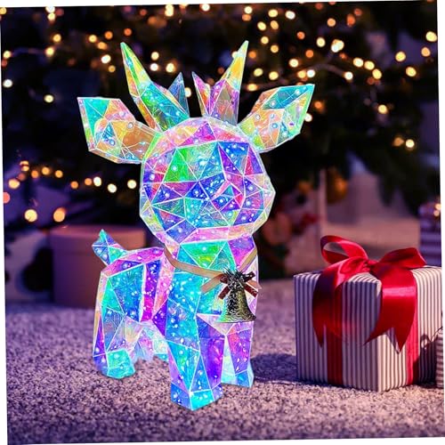 Décorations de Noël irisées à LED en fil de cuivre éclairage USB polychrome