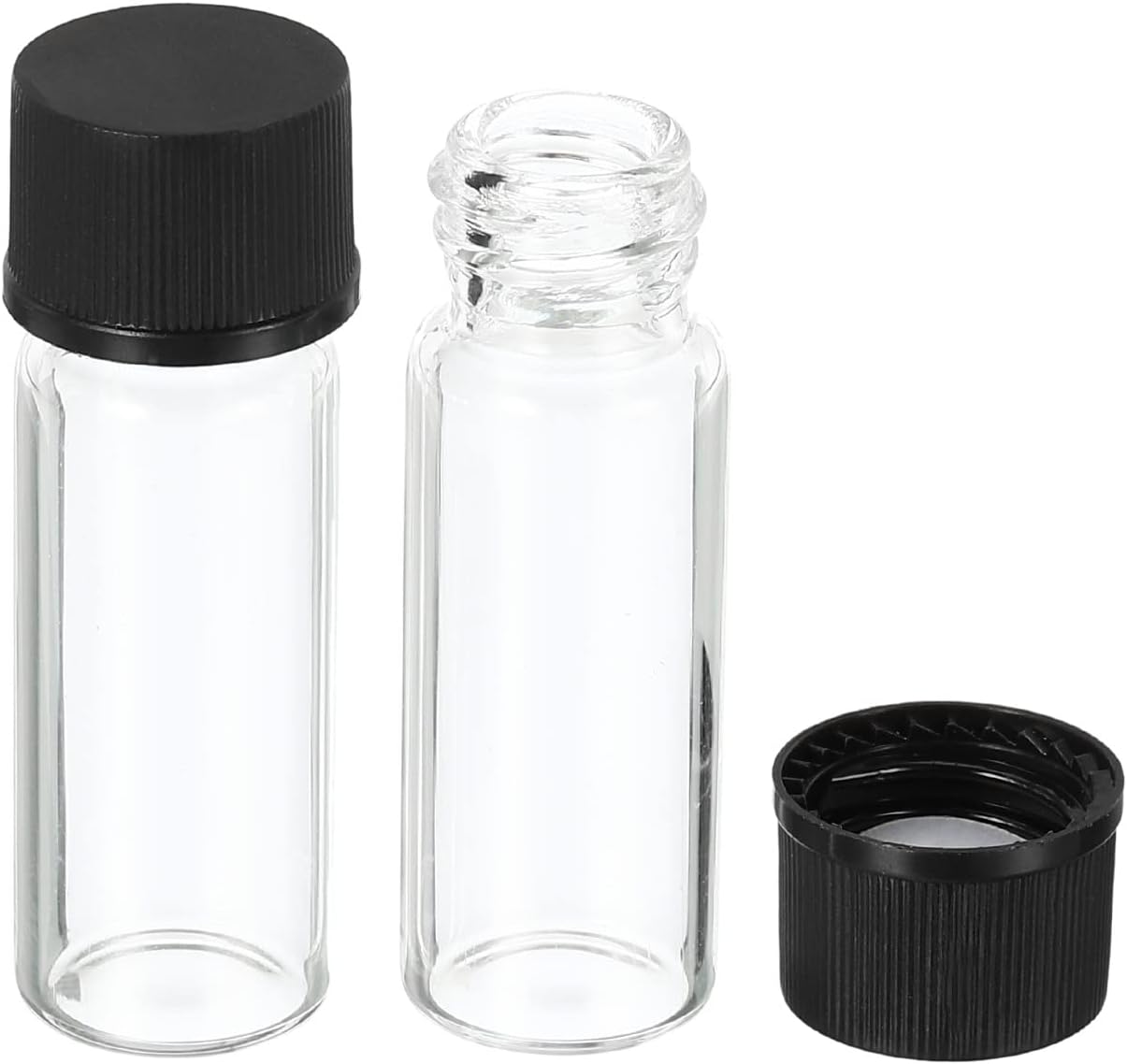 Bottiglie Reagente In Vetro Da 5mL Con Tappo A Vite - 10 Pezzi, Marrone, Per Laboratorio O Casa, Ideali Per Campioni - Foto 7