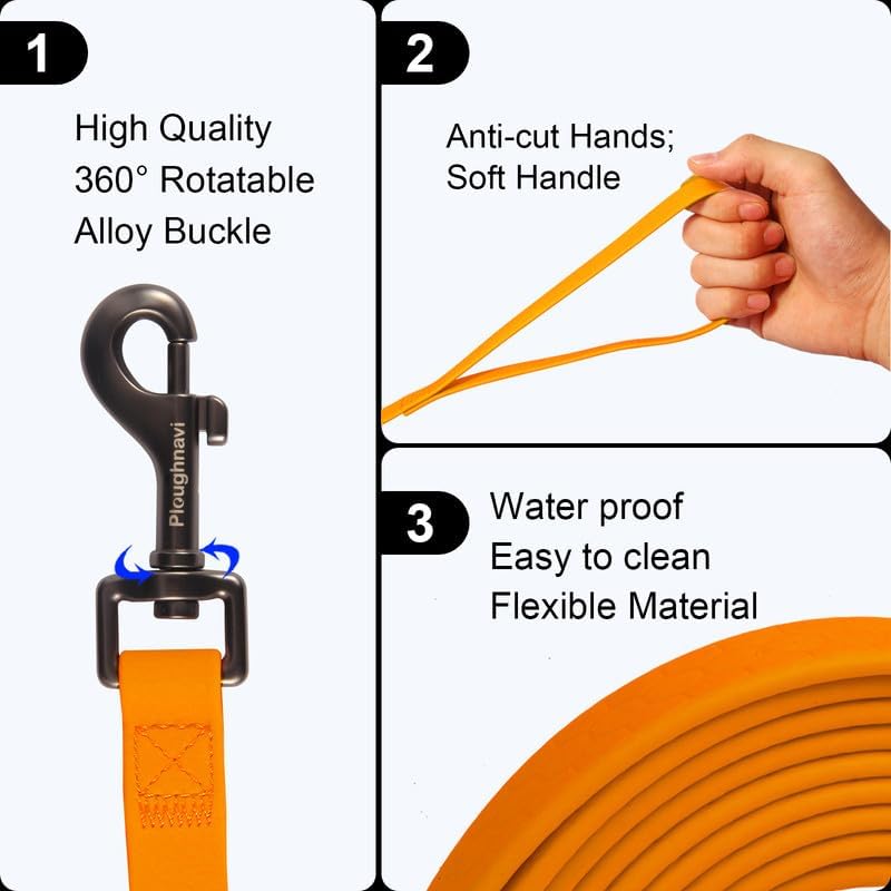 Dog Leash for Training and Recall - Waterproof & Durable