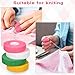 4 Rolls Thimble Tape for Hand Sewing Self-Adhesive Nail Thimble Finger Protector Tape Breathable Knitting Sew Thimbles Knitting Craft Accessories for Embroidery Quilting Crocheting(4 Colors)
