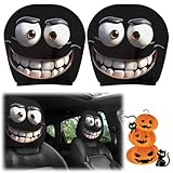 OIXYAZ Copri Poggiatesta Per Auto A Tema, Confezione Da 2 Copri Poggiatesta Divertenti E I...