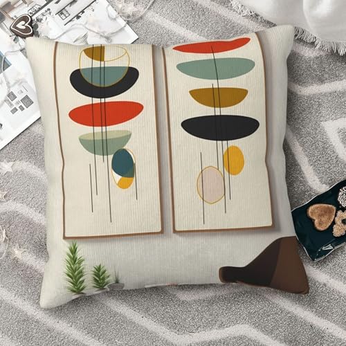 Housse de coussin 50x50 cm imprimé moderne en peluche douce