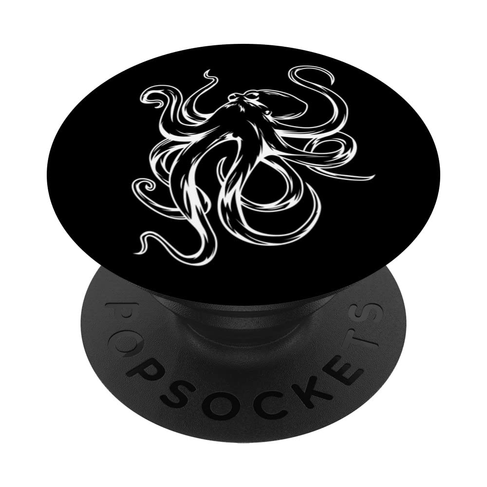 Tako Octopus Art Graphic Design Hawaii Island PopSockets Swappable PopGrip