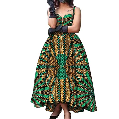 Amazon.com: XIAOHUAGUA Elegant African Dresses for Women Print Strap  Nigerian Vestidos Dashiki Africa Party Long Dress : Clothing, Shoes &  Jewelry