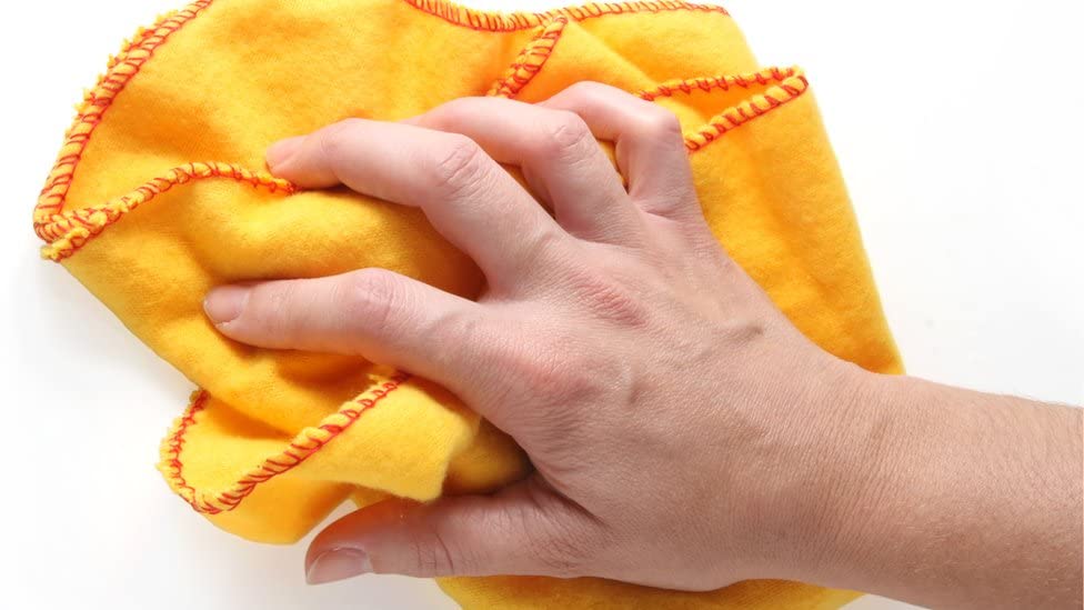Magic Providers Pure Cotton Big Size Super Soft Flannel Orange Duster - Pack of 4 | Lint Free Cleaning Cloth for Fine Quality Cleaning Home, Kitchen, Glass, Mirrors Medium Cloth Mop Pocha Multipurpose 3