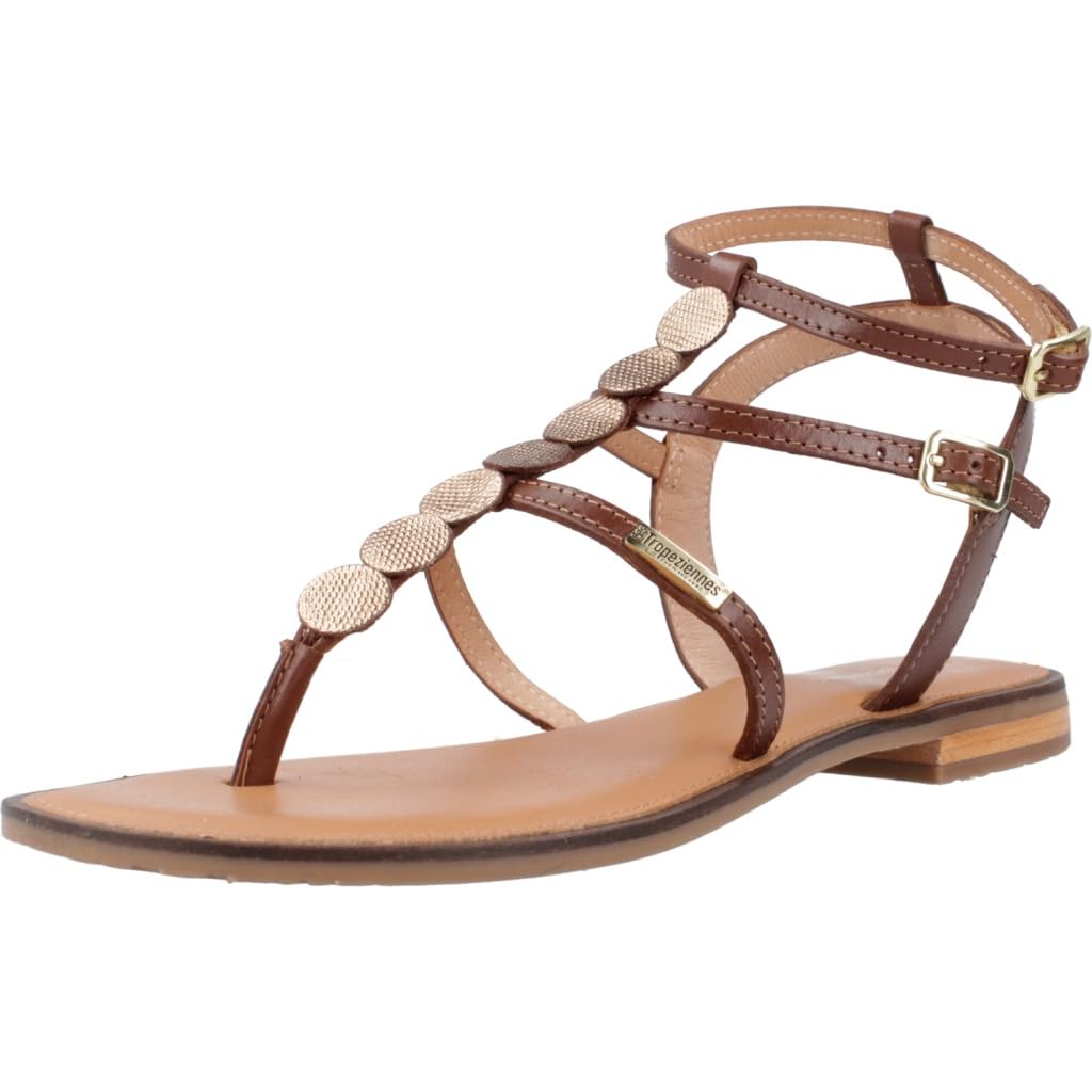 Las Tropezianas por Sr. Belarbi Mujer Horelia Zapatos Ciudad Sandalias, Bronce, 36 EU