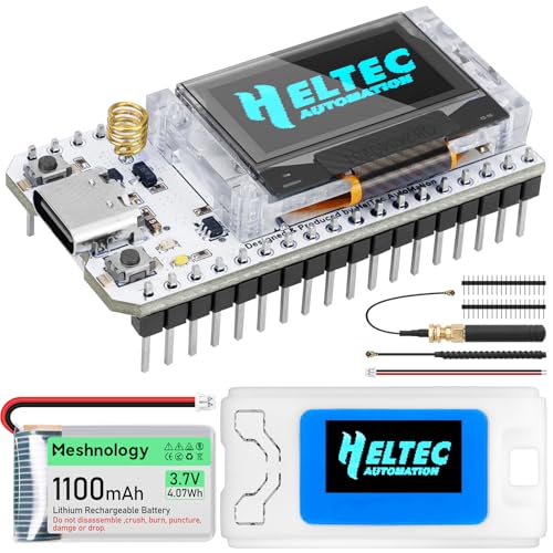 Placa Modular Lora V3 con batería de 1100 mAh y Caja con Antena