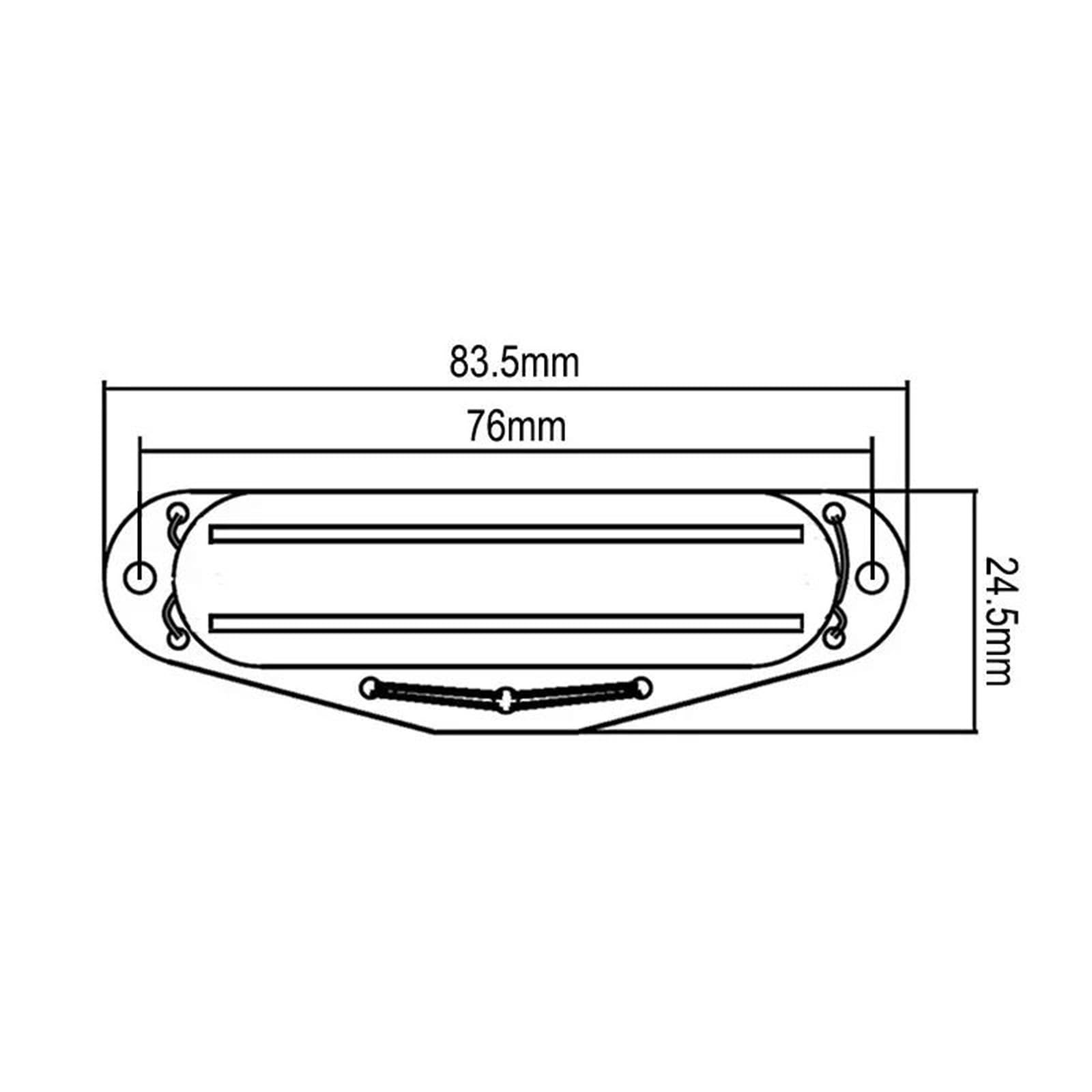 Ricambi Per Pickup Di Chitarra Elettrica Mini Humbucker Alnico V Per Chitarra Elettrica | Pickup a doppia guida a doppia lama 9K disponibile in più colori(Dark Blue)