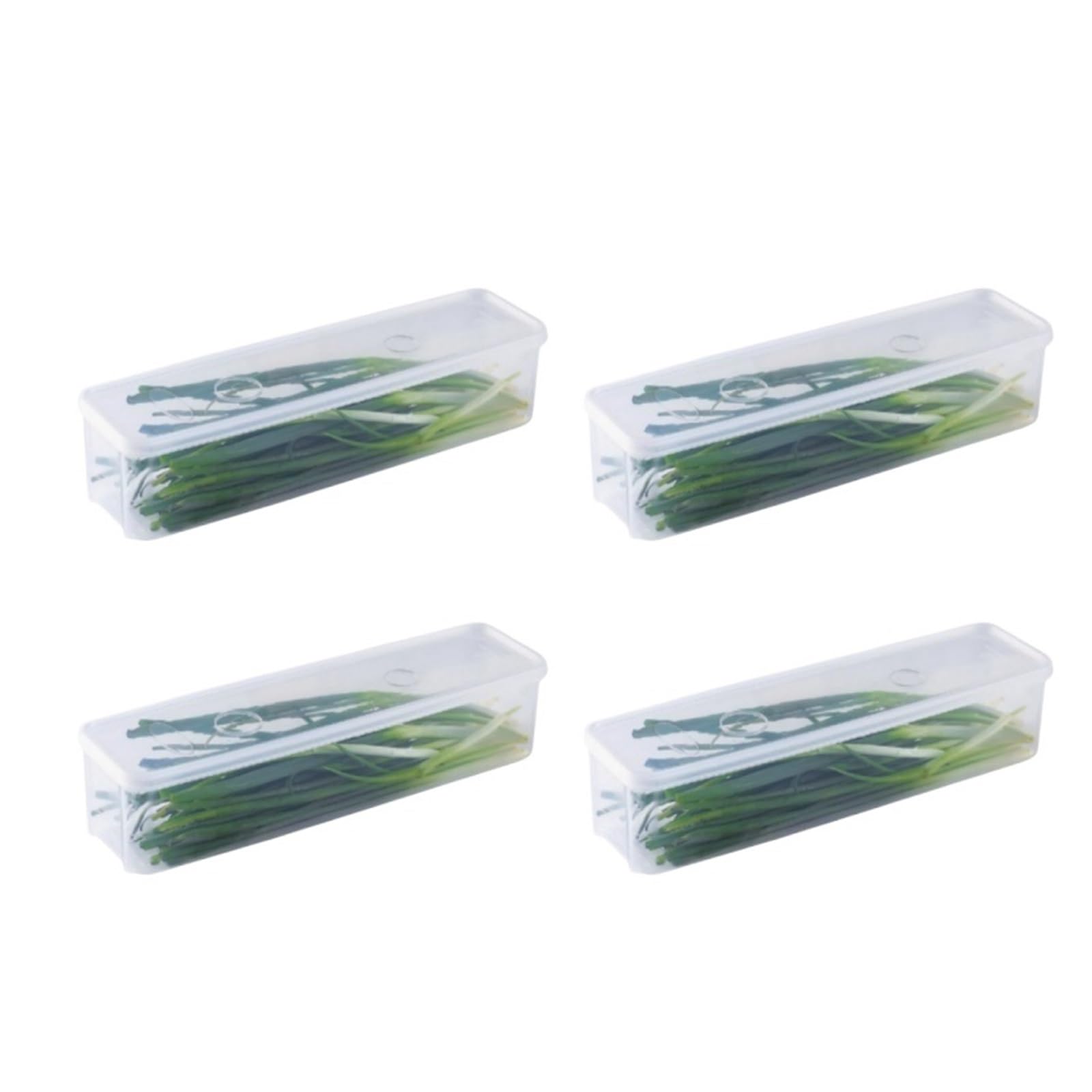 WZPTLKIBAD Plastic Refrigerator Storage Box with Lid