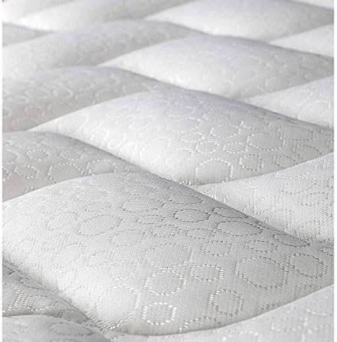 EVERGREENWEB Mattress 135x190 cm in WATERFOAM Height 20cm Polyurethane Foam, Ergonomic + 2 Memory Foam flakes Cushion, White Cover, Massage Effect, For All Slatted Bed Frames, Orthopaedic | FASHION