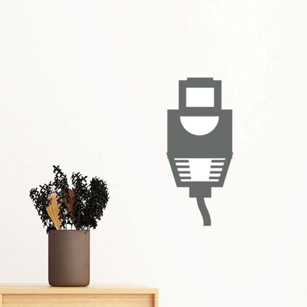 Sticker mural noir amovible 50cm facile à poser pour décorer et personnaliser une chambre