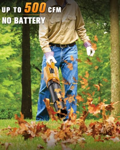 Heinpro HP-L20TT Cordless Leaf Blower Up To 500Cfm Compatible With Dewalt 20V Max Battery thumb #3