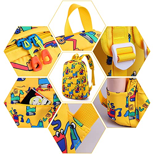 Image of Zicac Toddler Backpack Cute Canvas Preschool Backpacks for Boys Girls, Kids Backpack Perfect for Daycare and Preschool