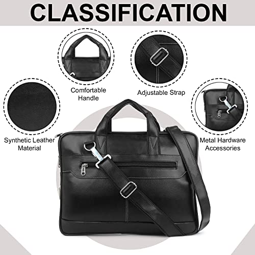 Image of GOLD SKY Synthetic Pu Leather 15.6 inch Messenger Sling Office Shoulder Travel Organizer Bag Briefcase Satchel for Men