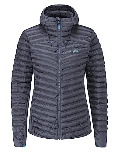 Rab Women's Cirrus Flex 2.0 Down Hoody for Hiking, Climbing, and Skiing - Steel - X-Small