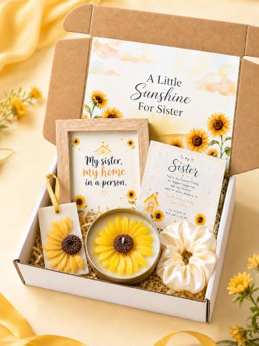 Image of Rakhi Gift Hamper for Sister | Scented Candle, Satin Scrunchie, Photo Frame, Greeting Card & Wax Sachet | Raksha Bandhan Rakhi Giftbox