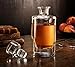 Carina Whiskey Decanter – 25 oz Crystal Modern Decanter – Small Liquor Decanter with Stopper – Booze Decanter for Whiskey, Bourbon, Brandy, Liquor, and Rum – Scotch Bar Container