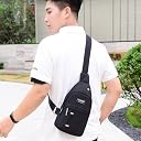Spadera 1PCS Cross Chest Bag For Men Shoulder Bag Crossbody Backpack Waterproof Sling Backpack Bag With USB Charging Port for Traveling/Camping/Hiking/Gym/Sports/Outdoor/Picnic (Multicolor) gallery image