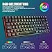 RedThunder 75% Kabelloses Gaming Tastatur und Maus Set, QWERTZ DE Layout, 85 Tasten TKL Wiederaufladbare Kompakte Tastatur, Ultraleichte 7200DPI-Maus mit Wabenkonstruktion für PC MAC PS5 Xbox Gamer