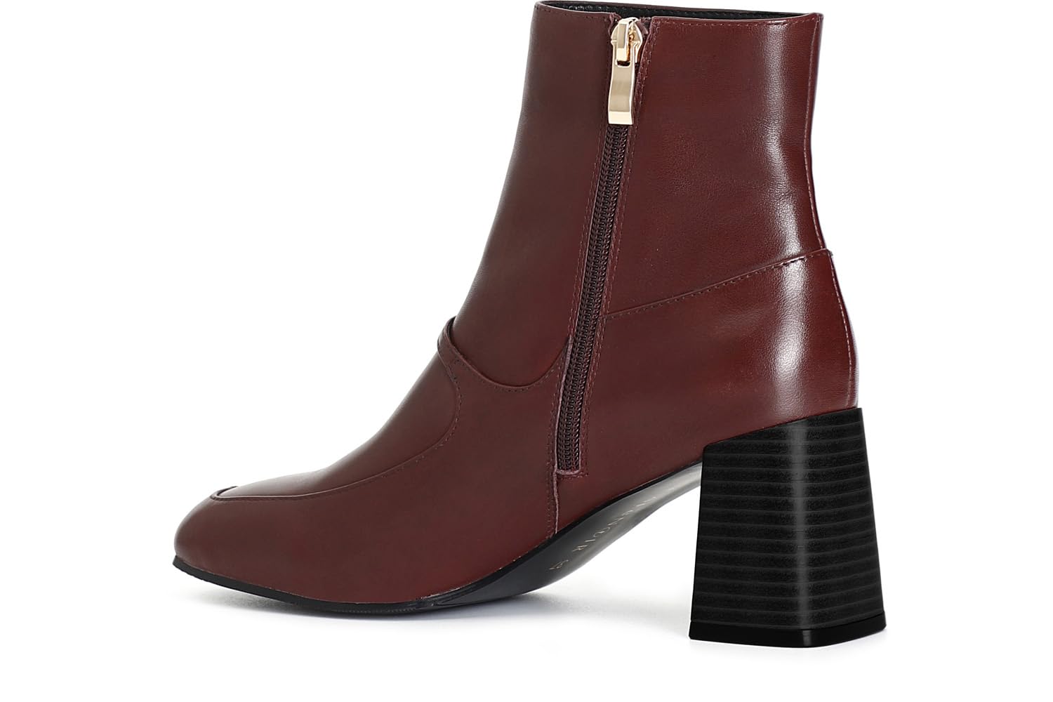 CAFèNOIR - Tronchetto da Donna in Morbida Nappa con Tacco e Punta Squadrata, Stivaletto con Fibbia Personalizzata e Tacco 65mm, Scarpa Elegante con Cerniera Interna