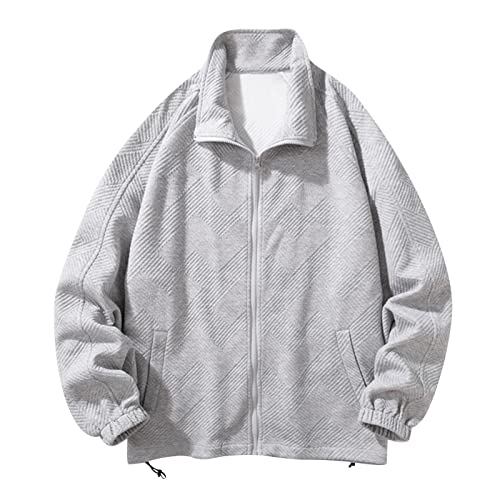 Chaqueta bomber para hombre con cierre completo y talla 4X-Large miniatura 1