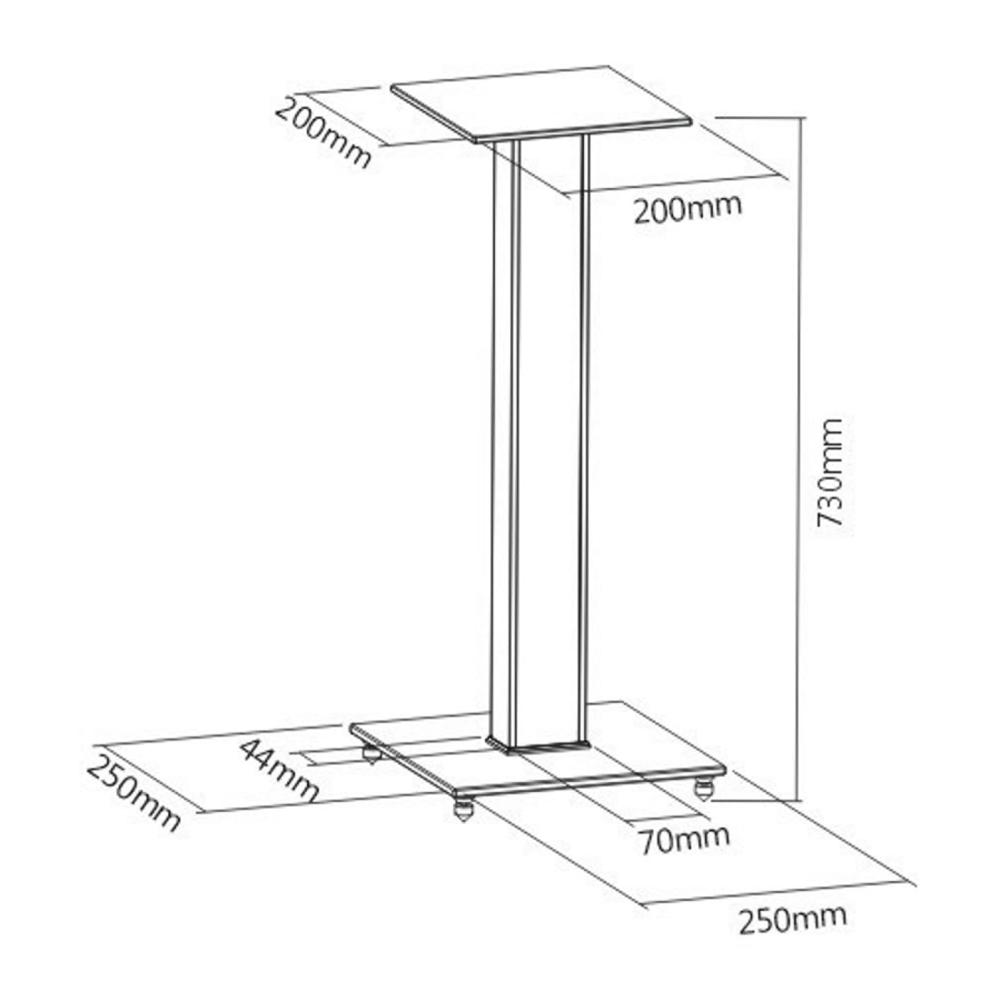 Juego de 2 soportes universales para altavoces