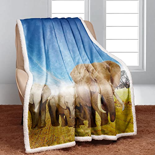 Violetpos Couverture chaude en sherpa Couverture Épaisse 1 Personne - 150 x 200 cm - Épaisseur : 150 x 200 cm - En flanelle douce - Polaire douce - Motif...
