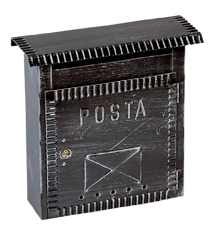 Domus 2201 - Buzón Hierro Forjado, Negro Cepillado