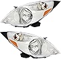 Gold Shrine For Chevrolet Chevy Spark Headlights Lamps Set 2013 2014 2015 Halogen Driver and Passenger Side