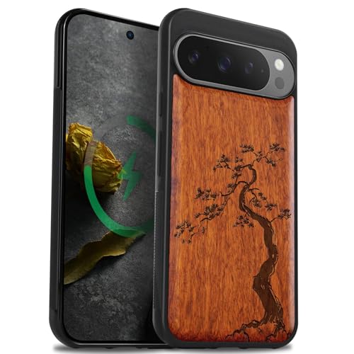 Coque Pixel 9 Pro XL Magsafe Carveit en TPU antichoc design pin majestueux