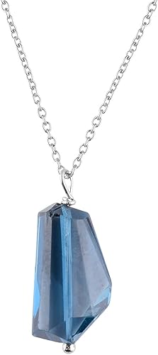 Miniatura 7 de Sliver Pendant Necklace for Women Raw Tanzanite Gemstone, Handmade Jewelry Healing Crystal December Birthstone, Rhodium Plated 925 Sterling Silver