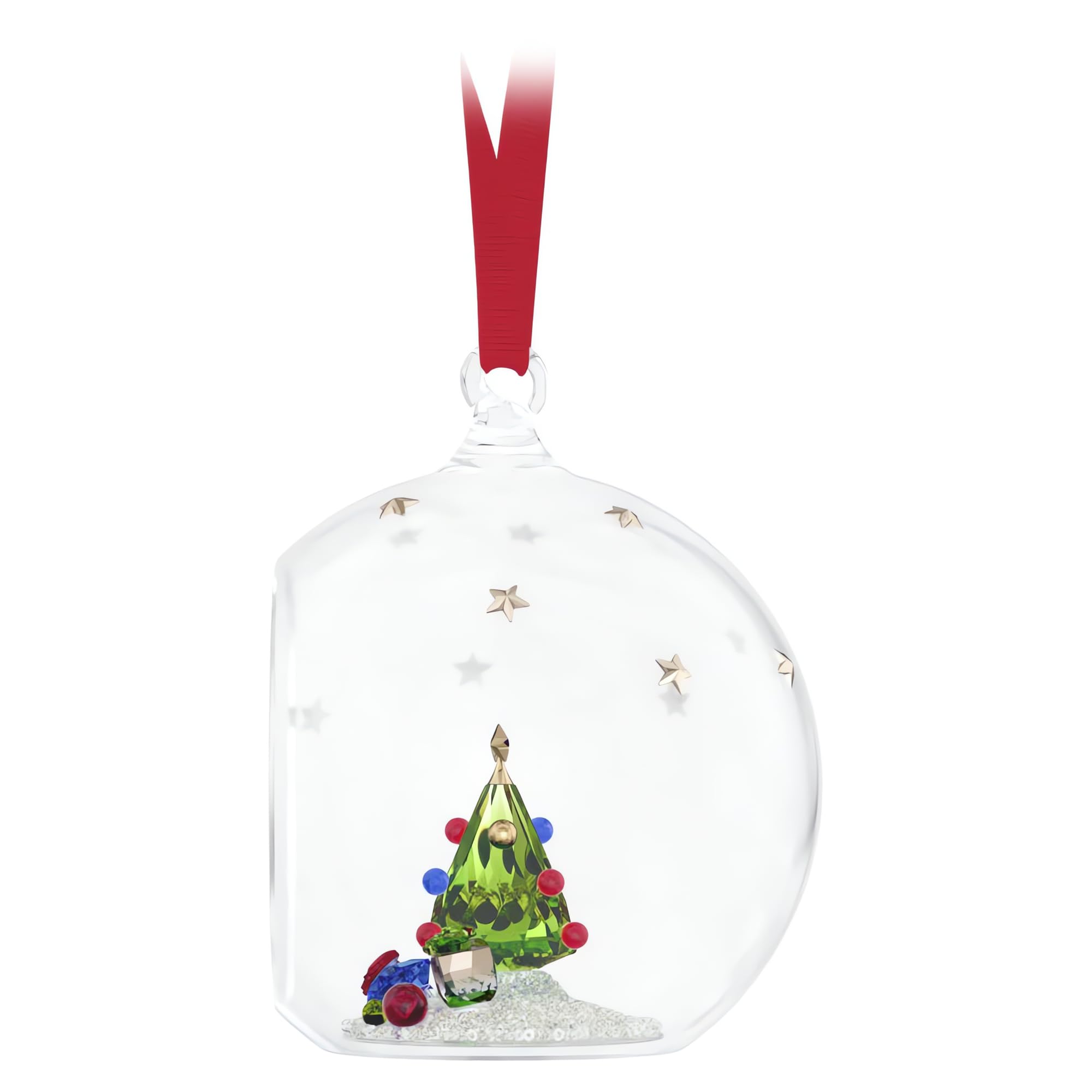 Swarovski Holiday Cheers Tree and Gifts Ball Ornament, Green - Image 2