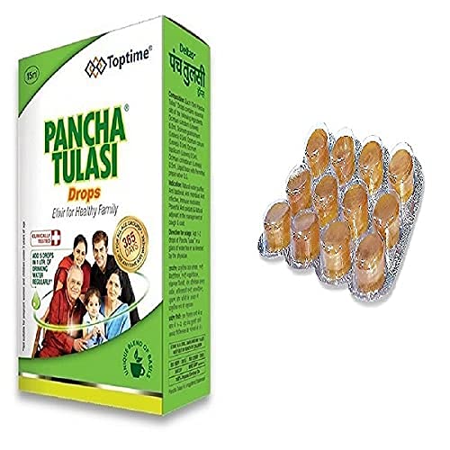 Deltas Panch Tulsi Drops 15 ml with Lozenges 1×12 (Pack of 1)