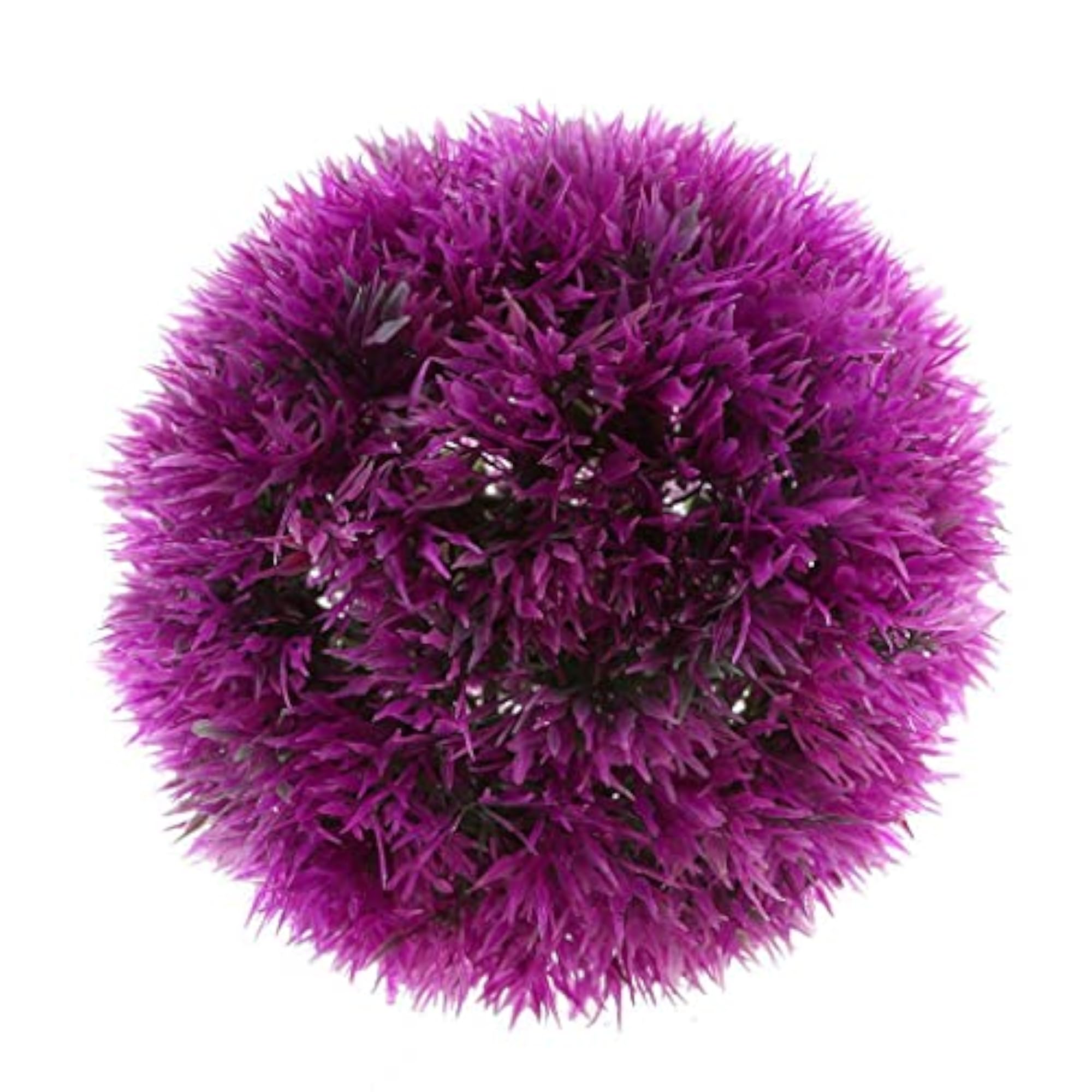 Artificial Topiary Ball Decorative Garden Plant, Purple 17cm