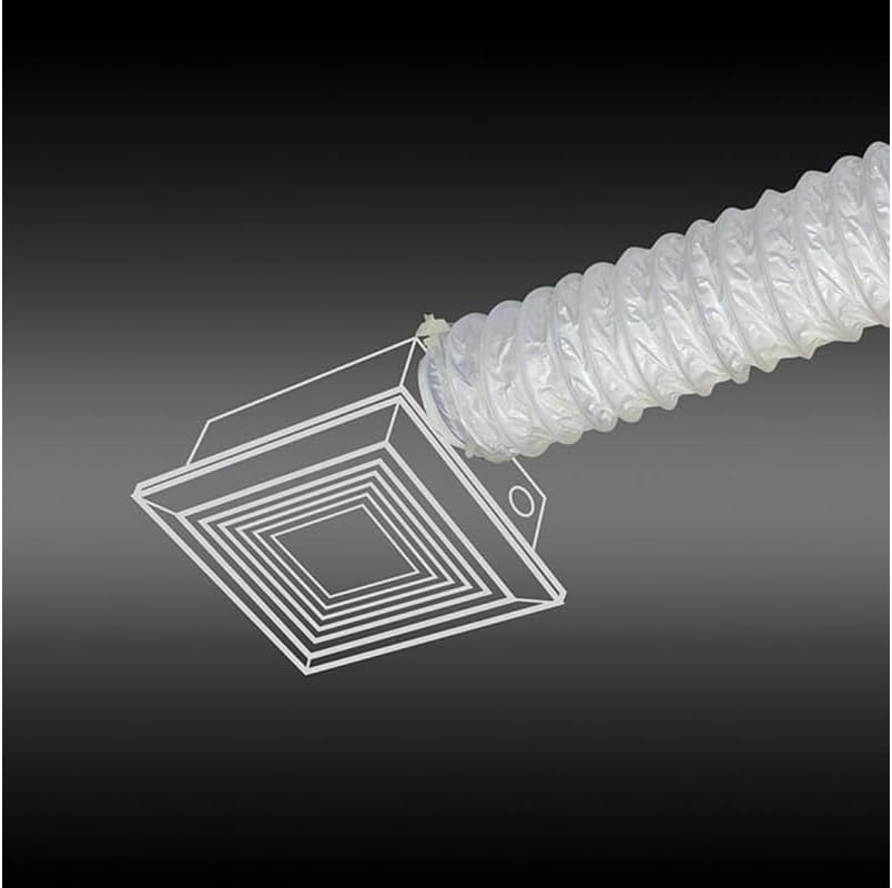 Dundas Jafine FD450E Flexible Vinyl Ducti, 4" D x 50' L, White
