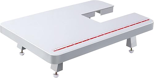 Mesa de extensión para máquina de coser compatible con máquinas de coser Singer Brand 4411 4423 4432 4452 máquinas de coser resistentes color gris