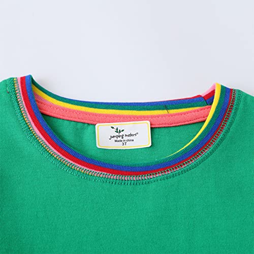 Little Girls Summer Dresses Cat Printed Tunic Short Sleeve Dress with Pocket Summer Casual Beach Sundress Outfits3