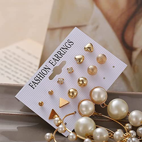 Image of Shining Diva Fashion Stylish Combo Metal Earrings for Women and Girls